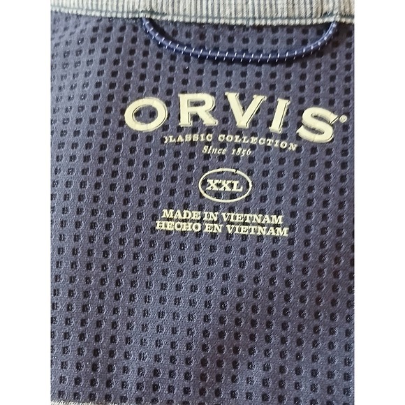 ORVIS XXL Mens Gray Short Sleeve Button Up Shirt XXL Made in Vietnam - Picture 2 of 5